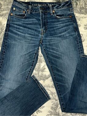 American Eagle Outfitters Men’s Dark Blue Slim Straight Jeans